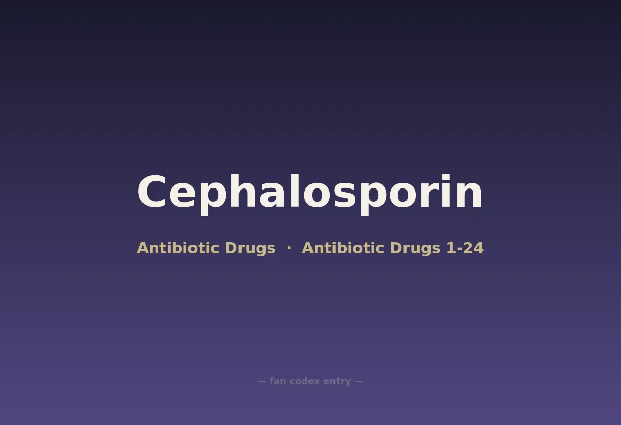 Cephalosporin